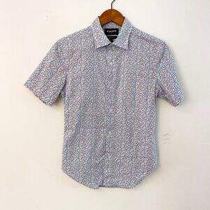 Bonobos Stretch Athletic Fit Short Sleeve Print Button Down Shirt, Size XS